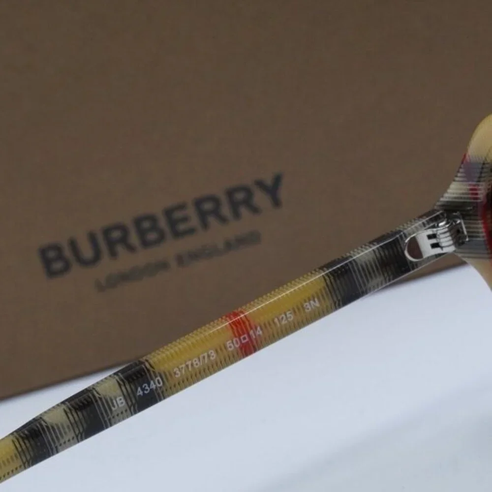 Burberry Kids JB4340 377873 Aviator Sunglasses - Vintage Check/Dark Brown